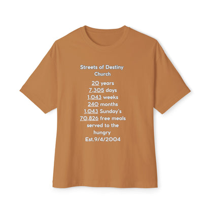 Streets of Destiny 20 year Anniversary Oversized Boxy Tee