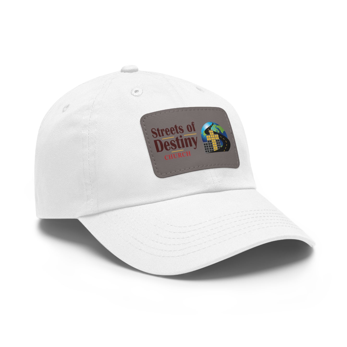 Streets of Destiny Dad Hat with Leather Patch (Rectangle)