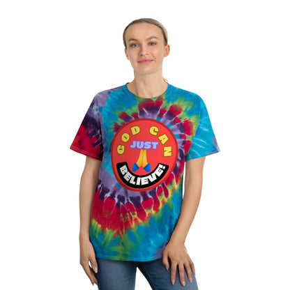 Tie-dye God Can T-shirt