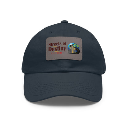 Streets of Destiny Dad Hat with Leather Patch (Rectangle)