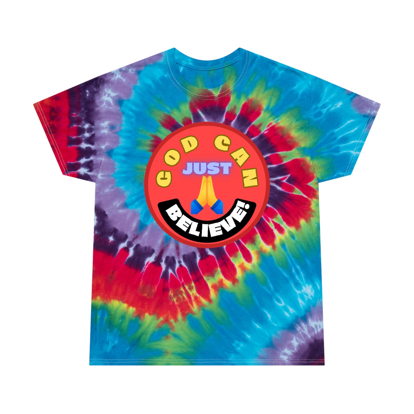 Tie-dye God Can T-shirt